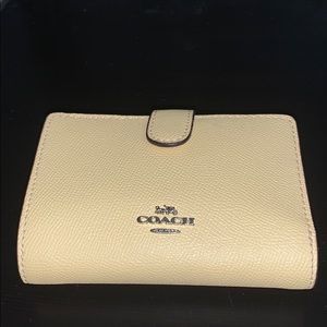 Yellow coach wallet
